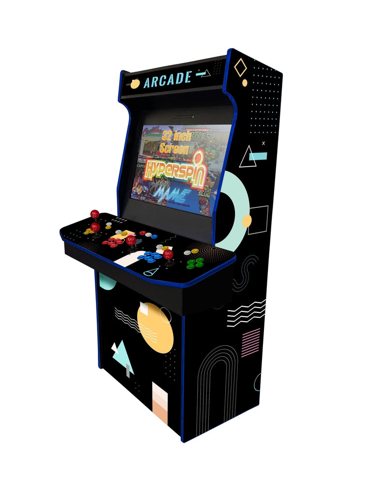 Abstract - 4 Player 32 Inch Upright Arcade Cabinet - BitCade UK