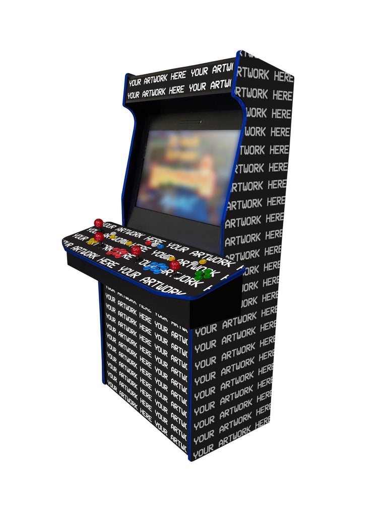 Custom Artwork - 4 Player 32 Inch Upright Arcade Cabinet - BitCade UK