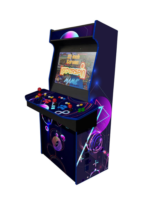 Geometric - 4 Player 32 Inch Upright Arcade Cabinet - BitCade UK