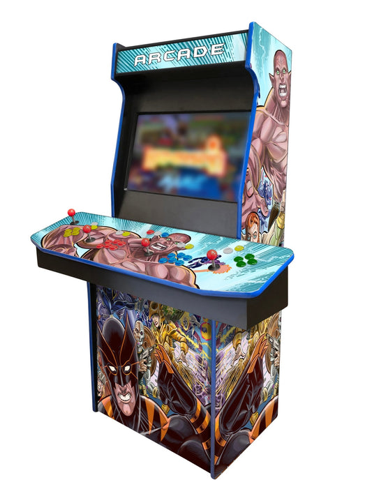 Superheroes - 4 Player 27 Inch Upright Arcade Cabinet - BitCade UK