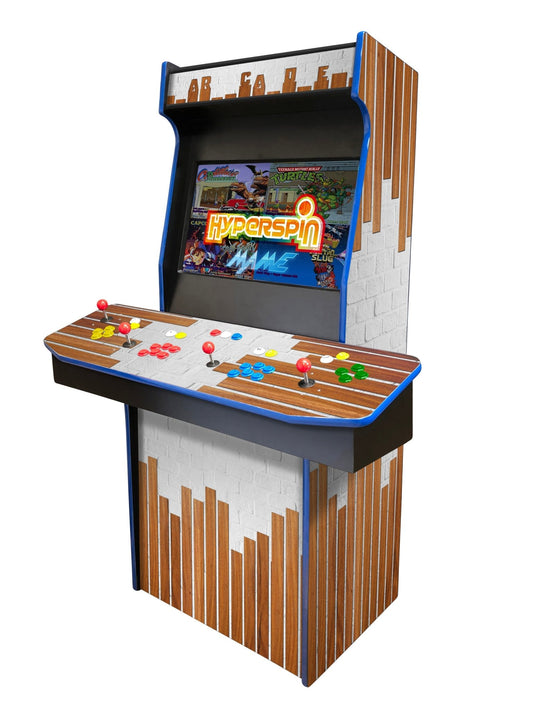 Woodwork - 4 Player 27 Inch Upright Arcade Cabinet - BitCade UK