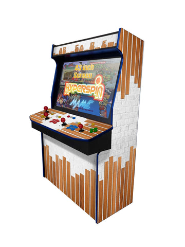 Woodwork - 4 Player 43 Inch Upright Arcade Cabinet - BitCade UK